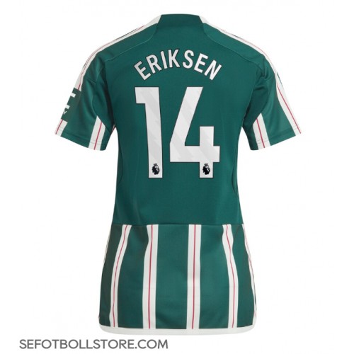 Manchester United Christian Eriksen #14 Replika Bortatröja Dam 2023-24 Kortärmad